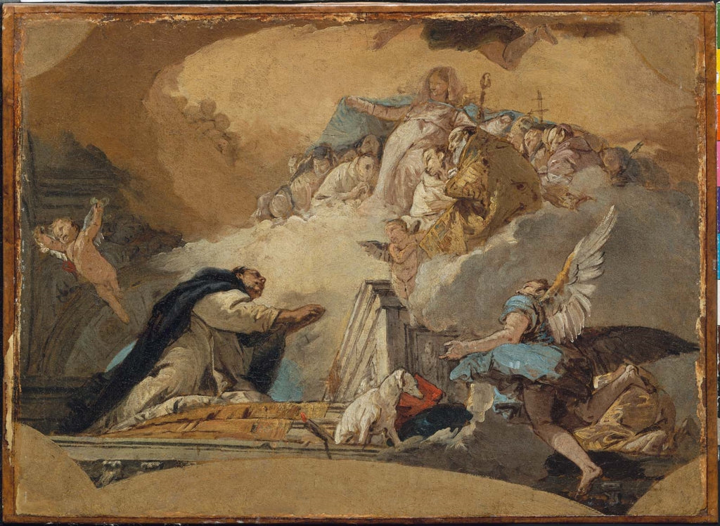 La Vierge recevant les prières de saint Dominique - Giovanni Battista Tiepolo