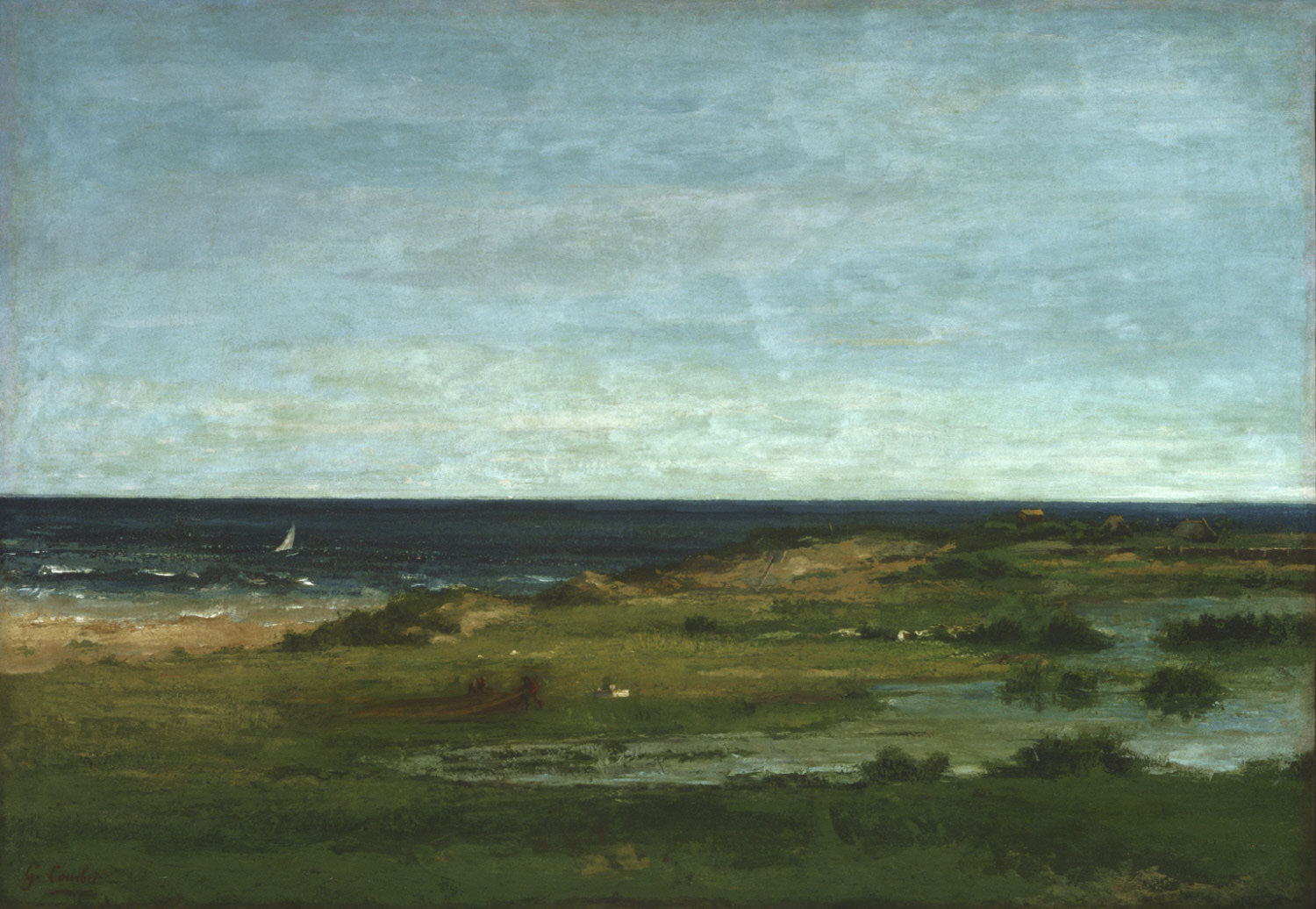 Scène de la côte - Gustave Courbet