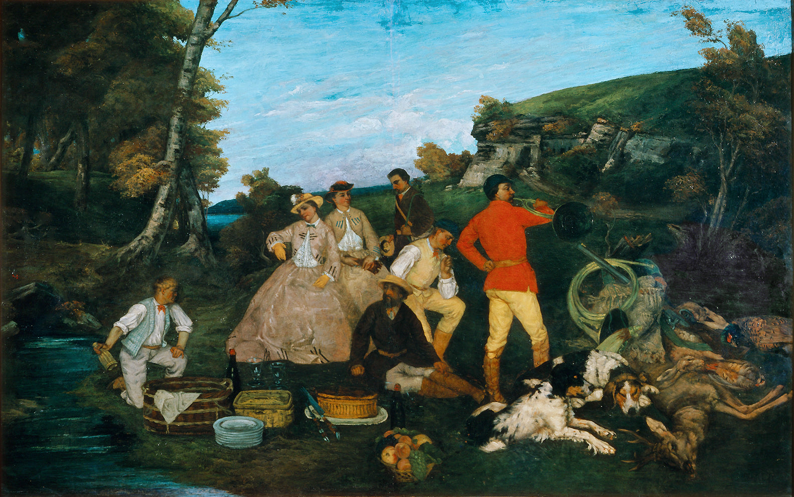 Le Repas de chasse - Gustave Courbet