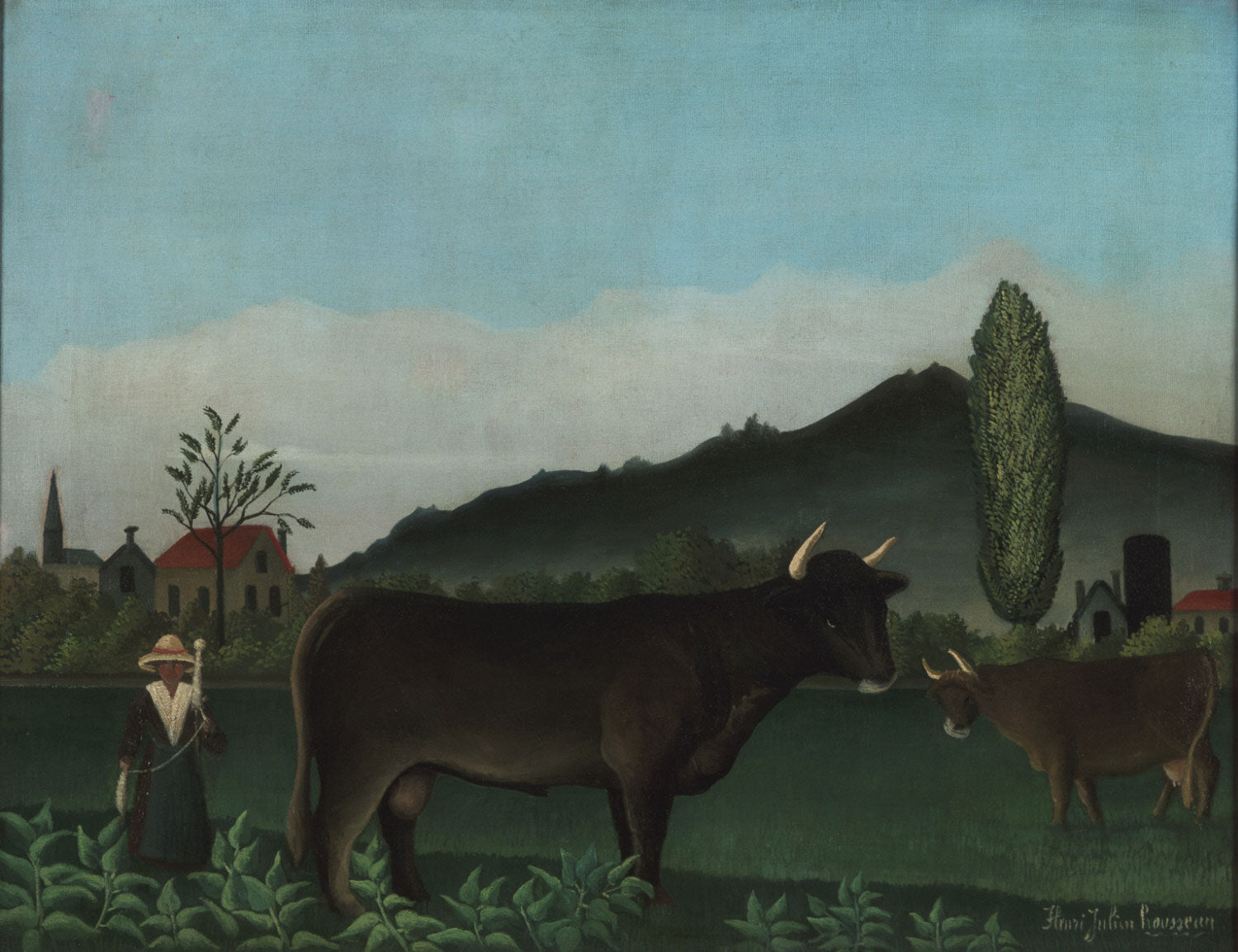 Paysage avec du bétail - Henri Rousseau