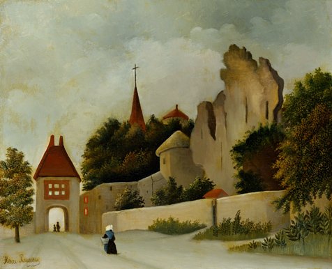 Paysage avec ruines - Henri Rousseau