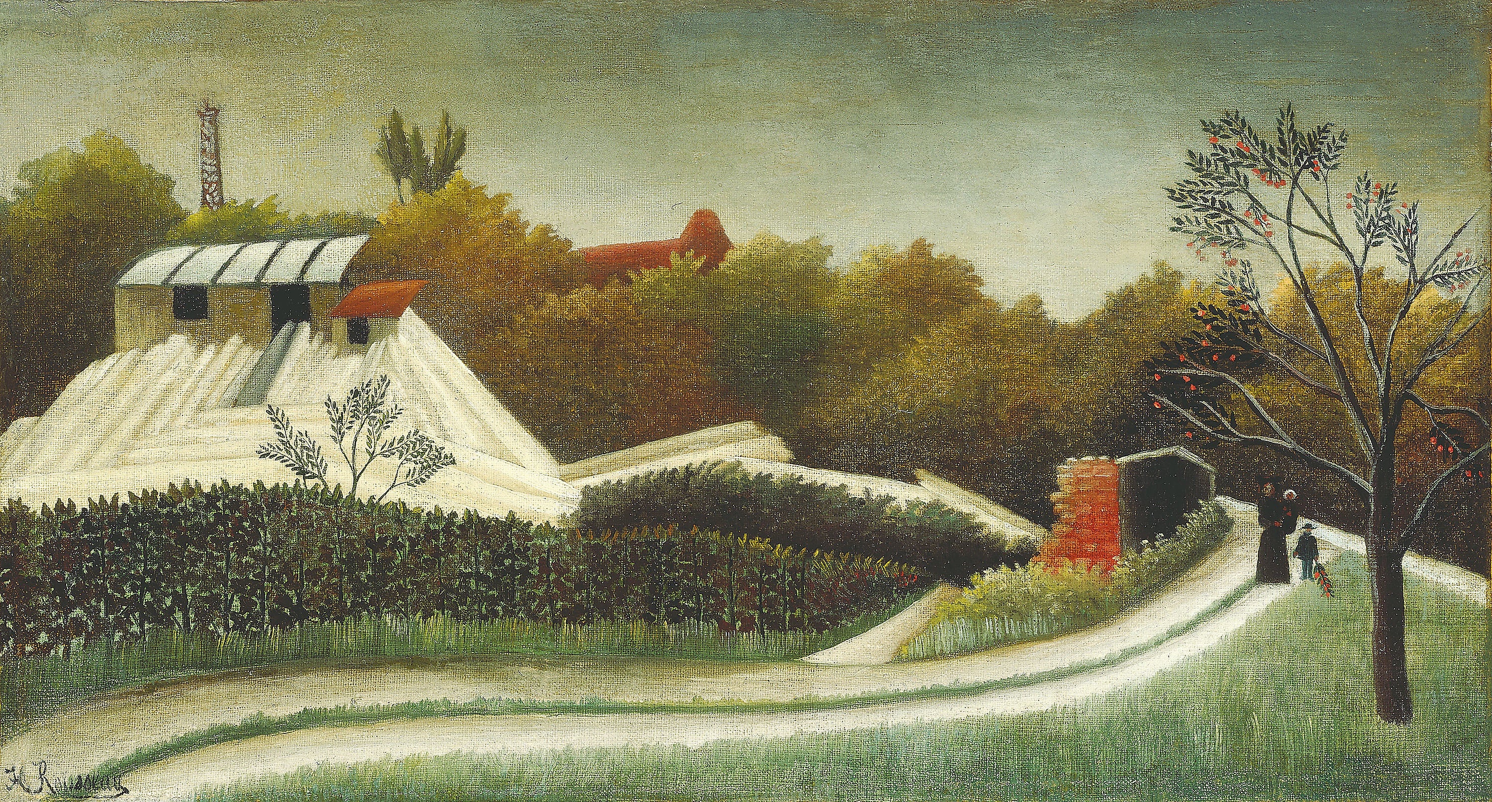 Scierie, banlieue parisienne - Henri Rousseau