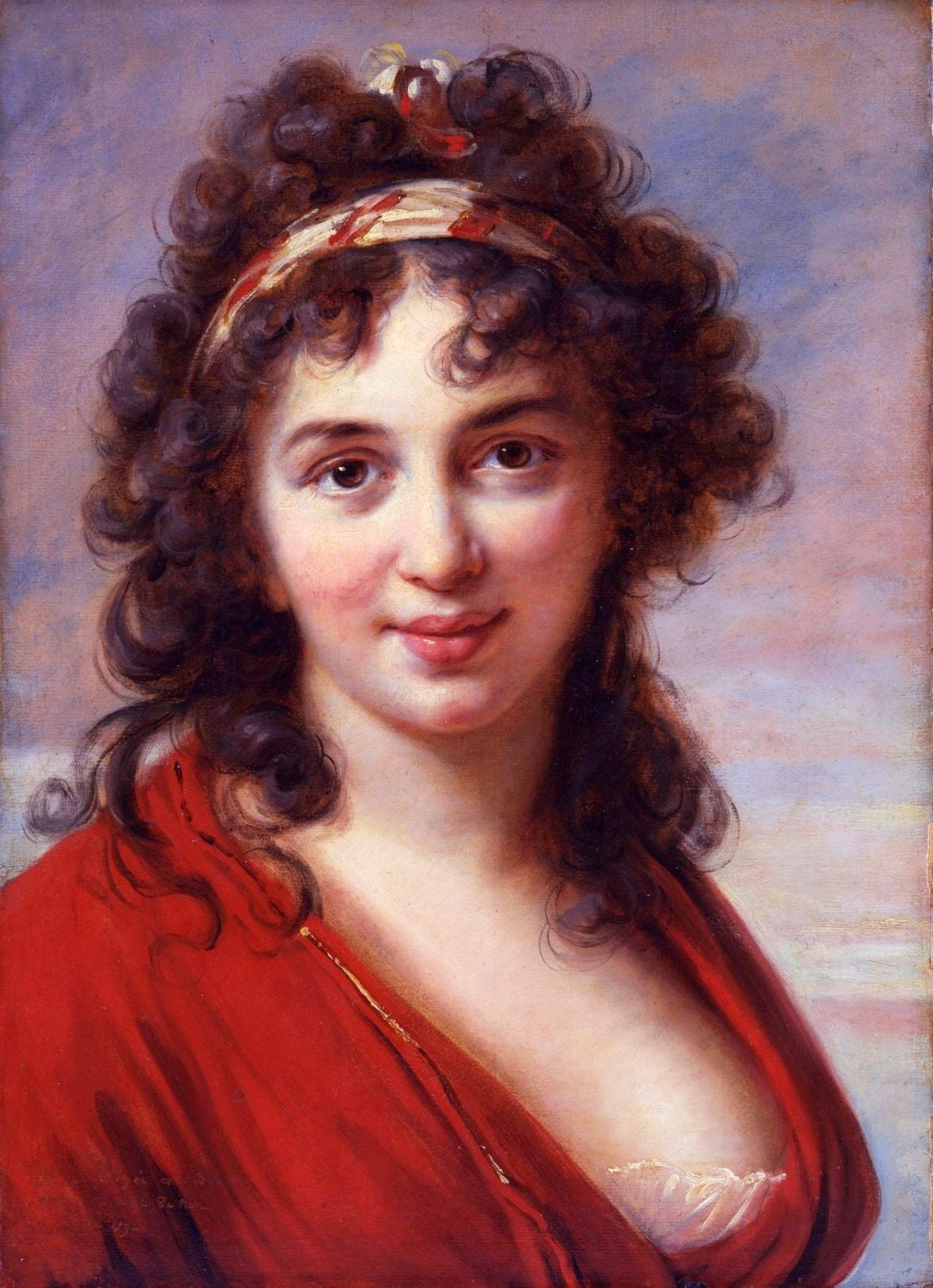 Portrait d'Isabella Teotochi Albrizzi - Élisabeth Vigée Le Brun
