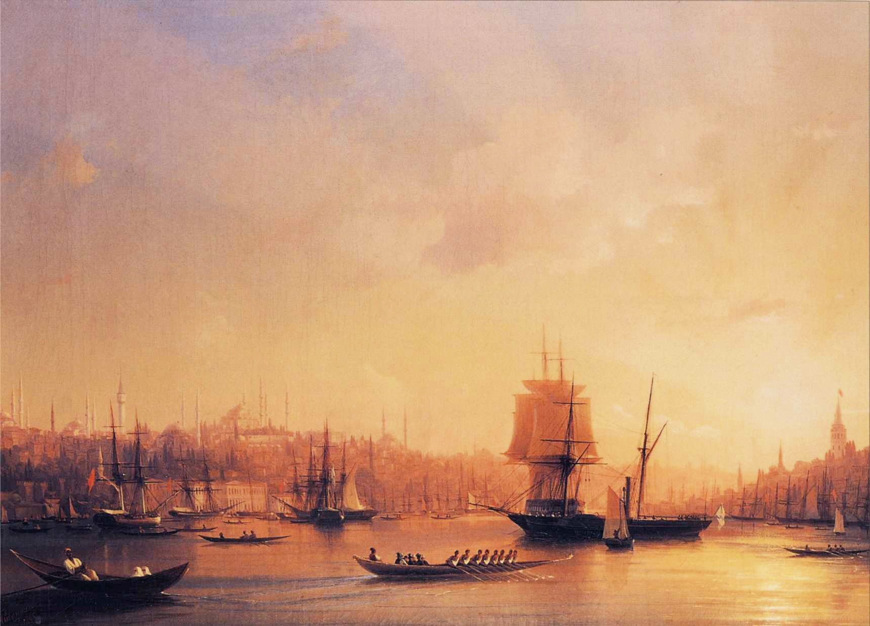Crépuscule sur la Corne d'Or - Ivan Aïvazovski