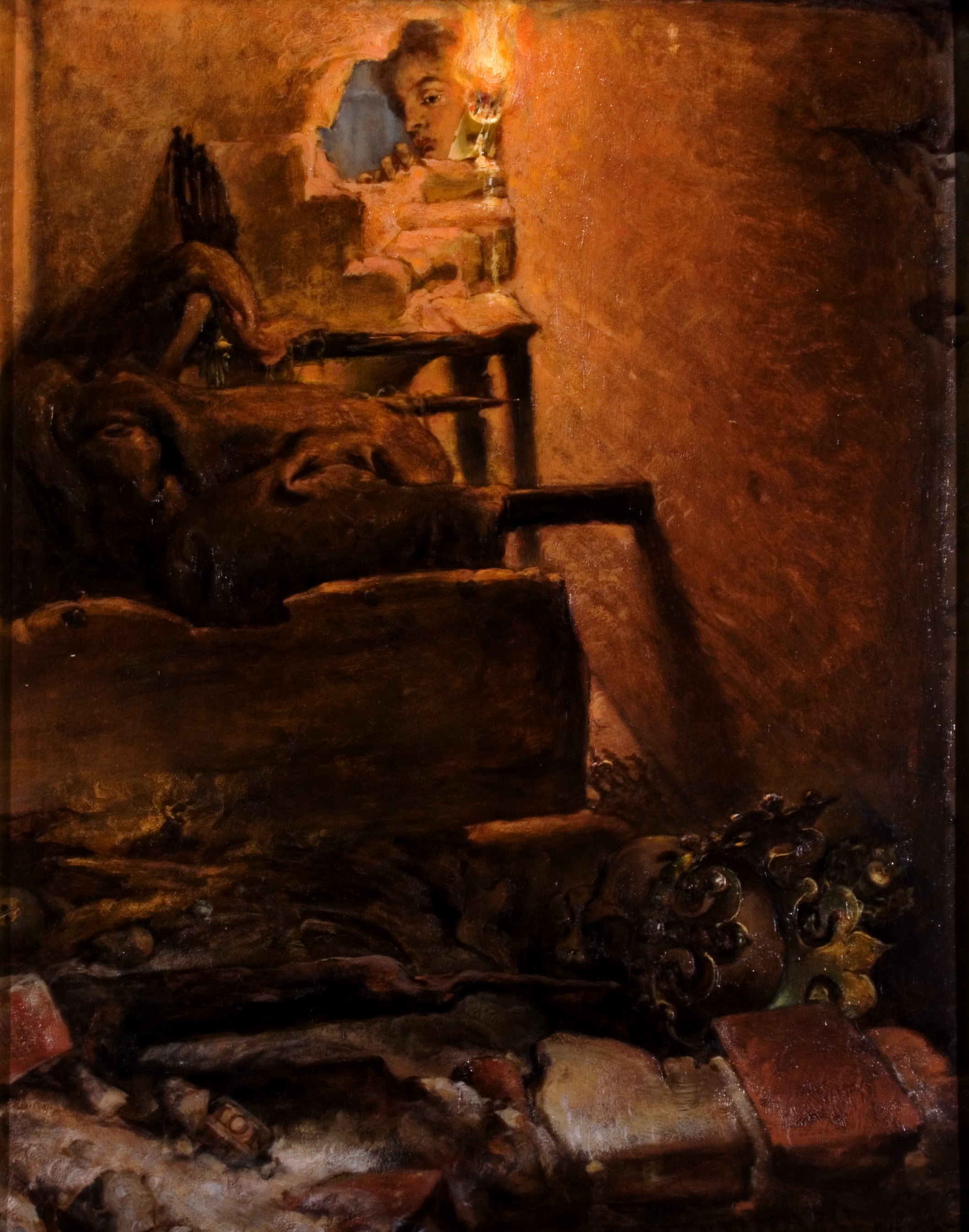 L'intérieur du tombeau du roi Casimir le Grand - Jan Matejko