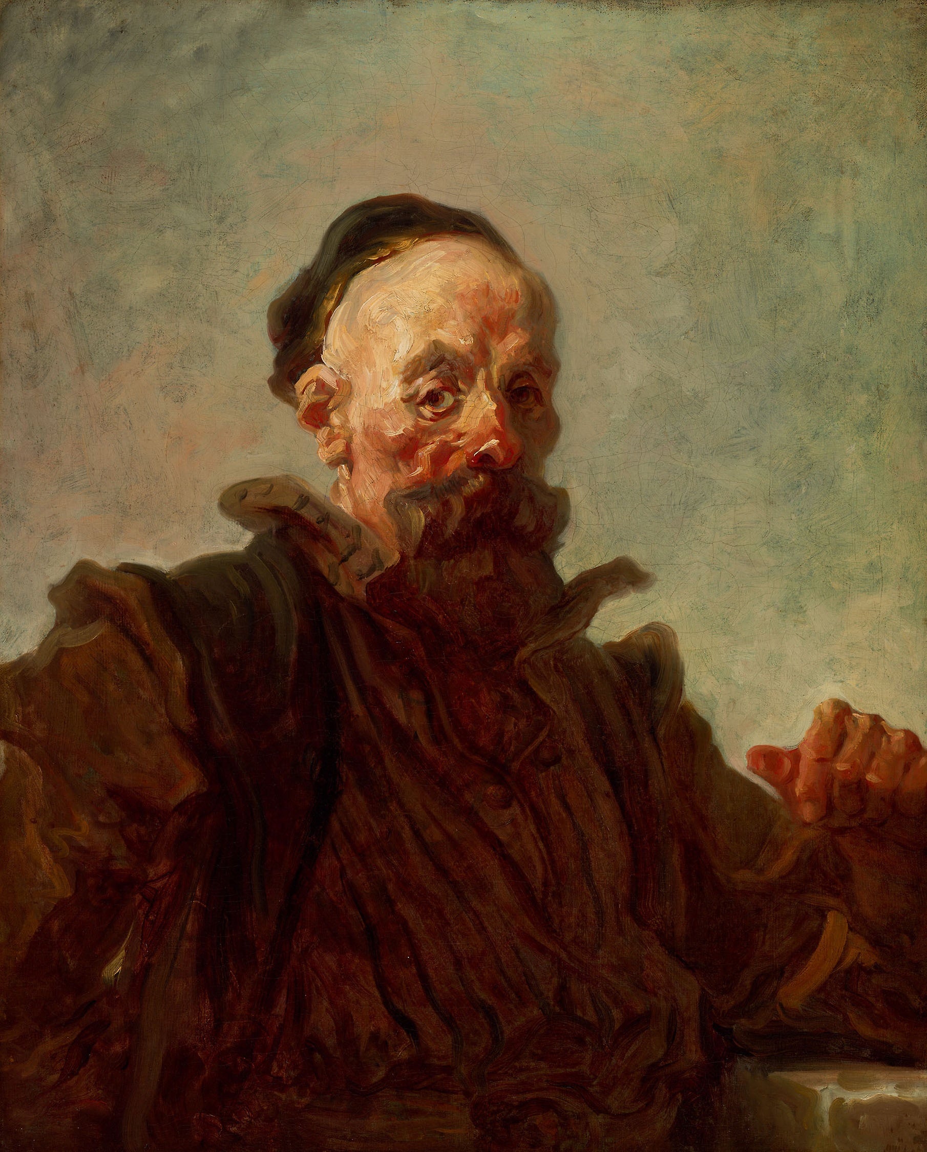 Portrait d'un homme en costume espagnol - Jean-Honoré Fragonard