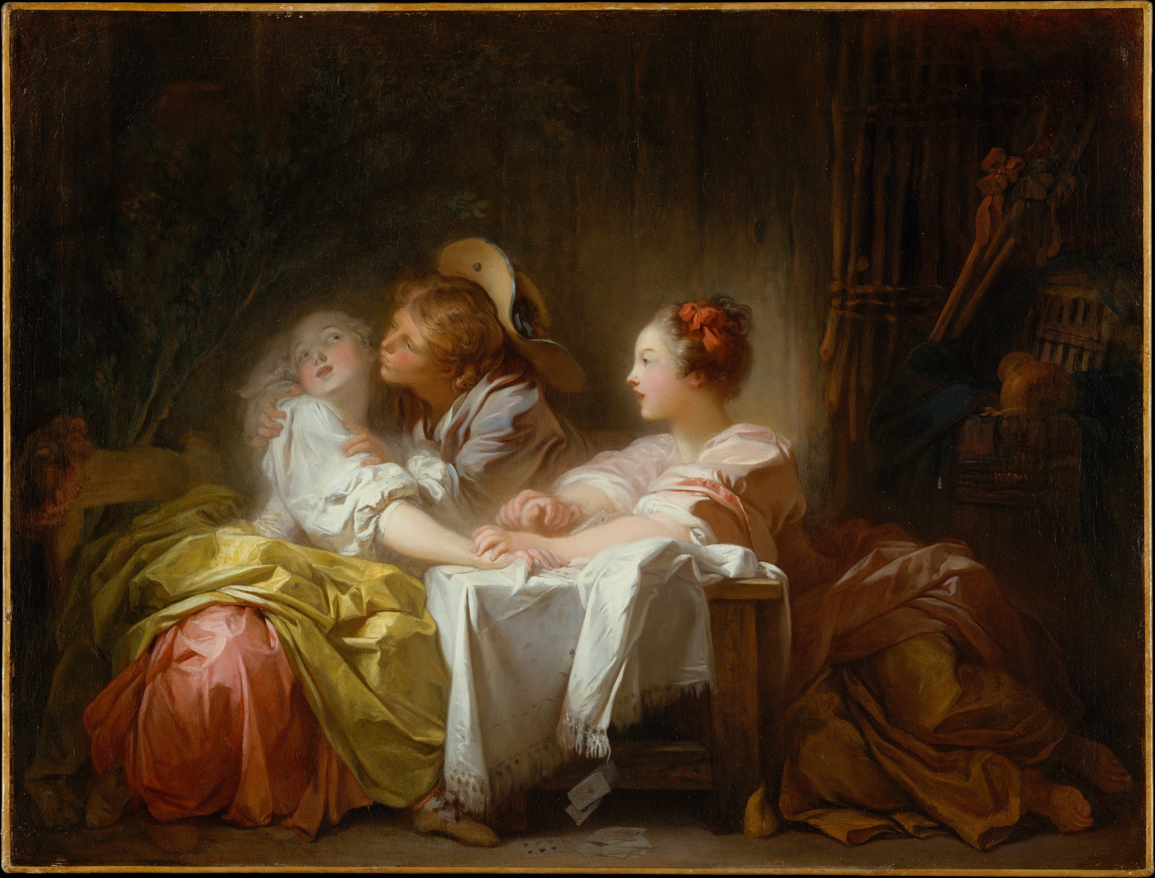 L'Enjeu perdu ou le Baiser gagné - Jean-Honoré Fragonard