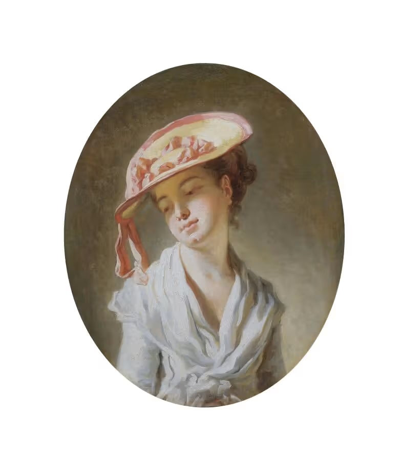 Jeune Fille au chapeau - Jean-Honoré Fragonard