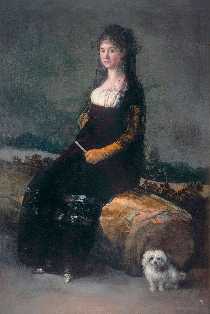 Reproduction du tableau « Portrait de Joaquina Candado Ricarte - Francisco de Goya » par Alpha Reproduction en peinture à l’huile