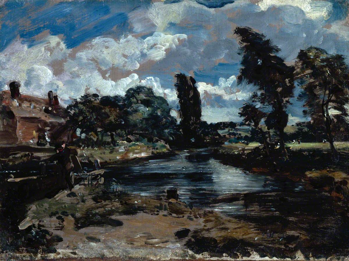 Moulin de Flatford depuis une écluse sur la Stour - John Constable