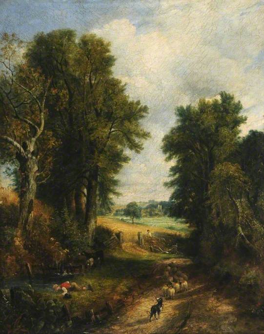 Champ de maïs (chemin de campagne) - John Constable
