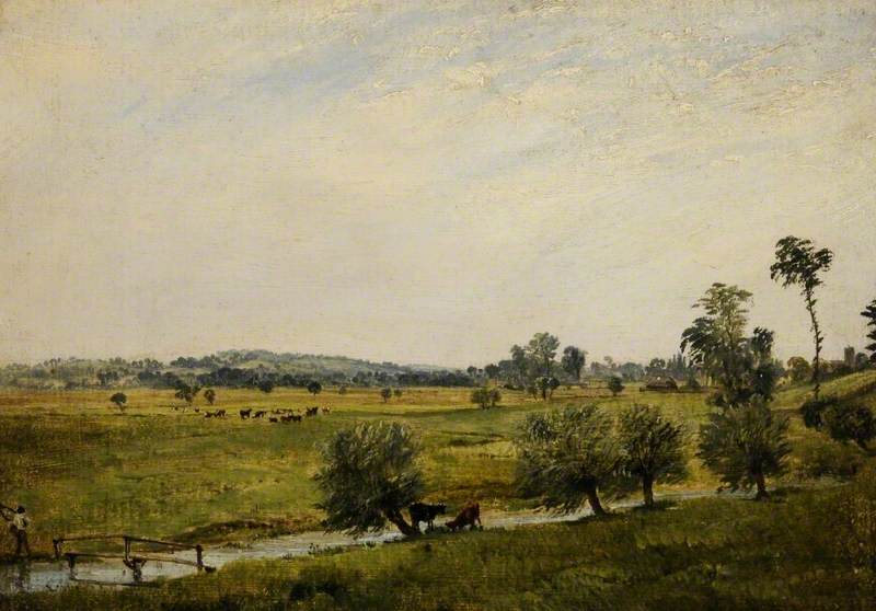Les prés humides, Salisbury, Wiltshire - John Constable