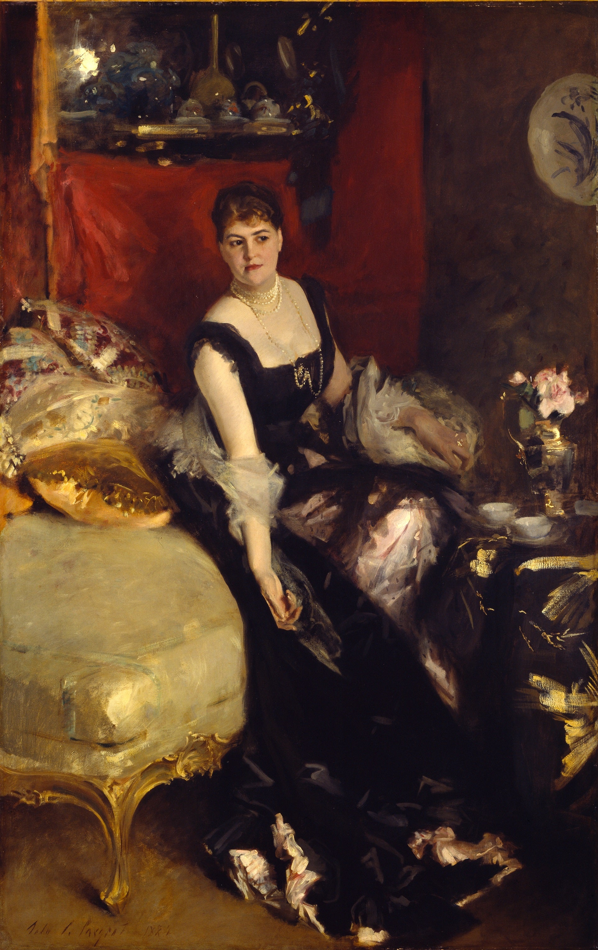 Reproduction du tableau « Mme Kate A. Moore - John Singer Sargent » par Alpha Reproduction en peinture à l’huile
