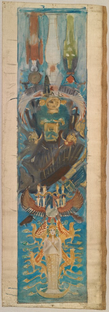 Reproduction du tableau « Étude pour « Dieux païens », Bibliothèque publique de Boston - John Singer Sargent » par Alpha Reproduction en peinture à l’huile