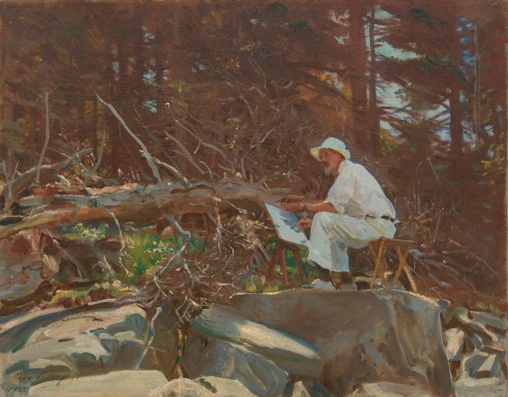 Reproduction du tableau « L'artiste esquisse - John Singer Sargent » par Alpha Reproduction en peinture à l’huile