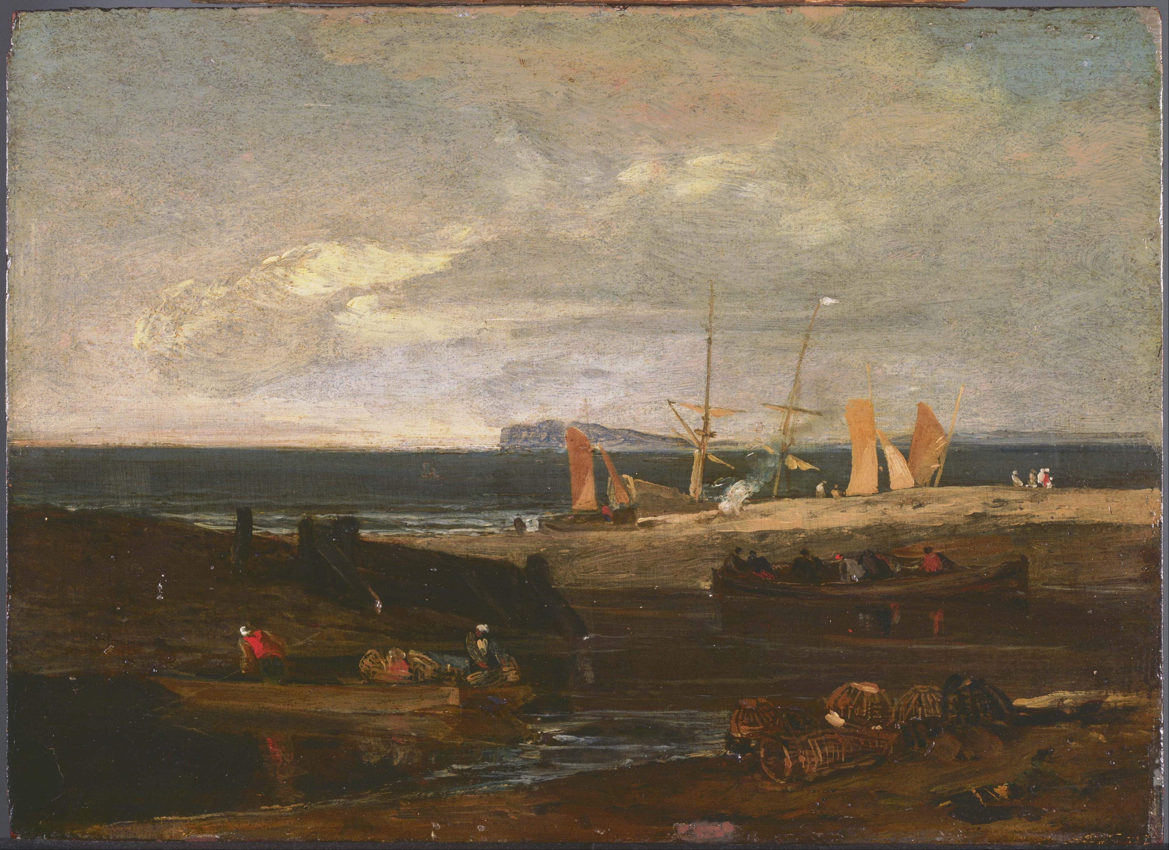 Reproduction du tableau « A Scene on the English Coast - J. M. W. Turner » par Alpha Reproduction en peinture à l’huile
