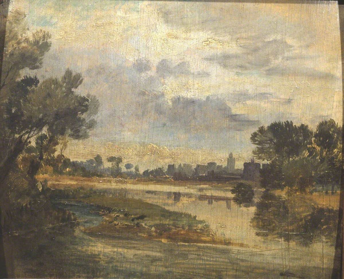 Reproduction du tableau « On the Thames (?) - J. M. W. Turner » par Alpha Reproduction en peinture à l’huile