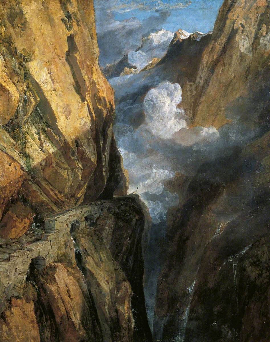 Reproduction du tableau « The Pass of Saint Gotthard, Switzerland - J. M. W. Turner » par Alpha Reproduction en peinture à l’huile