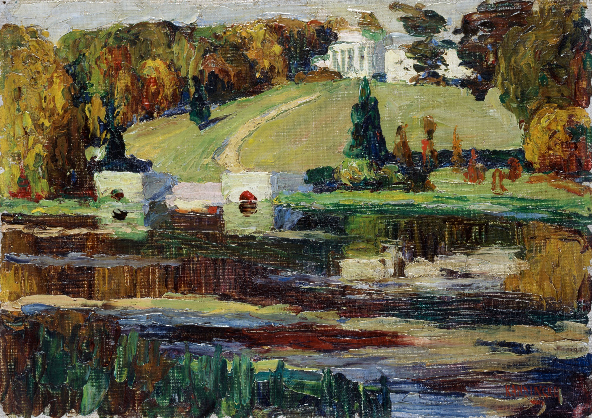 Reproduction du tableau « Akhtyrka, automne - Vassily Kandinsky » par Alpha Reproduction en peinture à l’huile