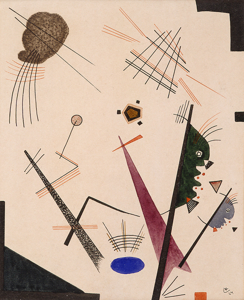 Reproduction du tableau « Composition (1924) - Vassily Kandinsky » par Alpha Reproduction en peinture à l’huile