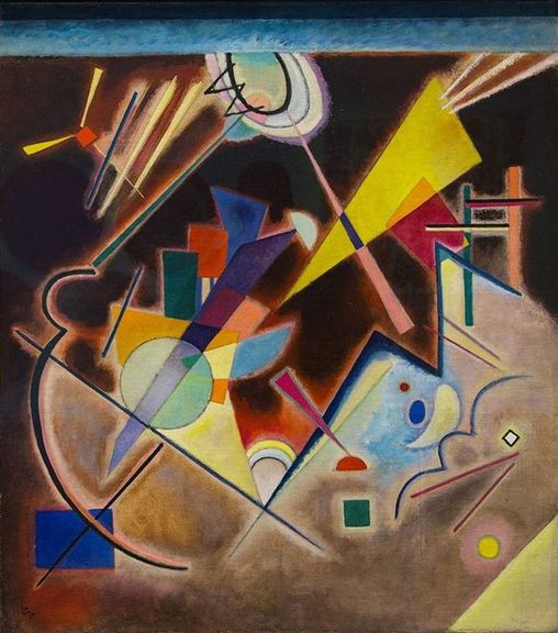 Reproduction du tableau « Brun foncé - Vassily Kandinsky » par Alpha Reproduction en peinture à l’huile