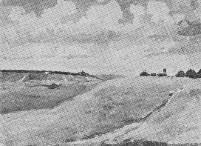 Paysage, champs - Kazimir Malevich