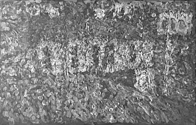 Paysage avec maisons et cours d'eau - Kazimir Malevich