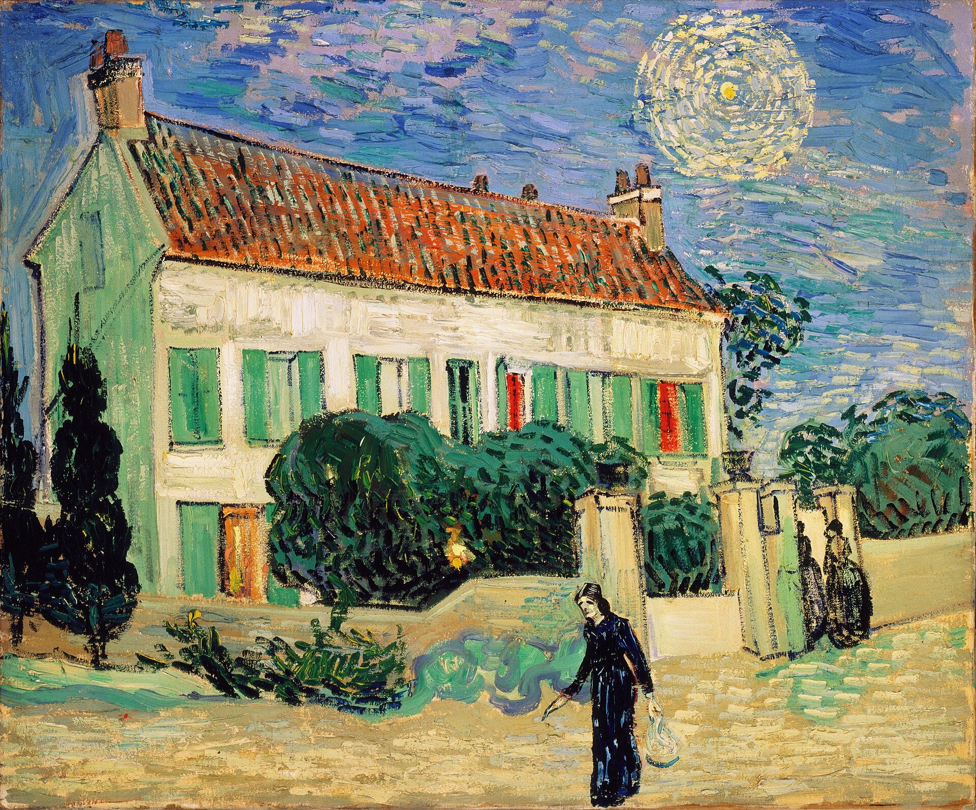 הבית הלבן, בלילה - Vincent van Gogh