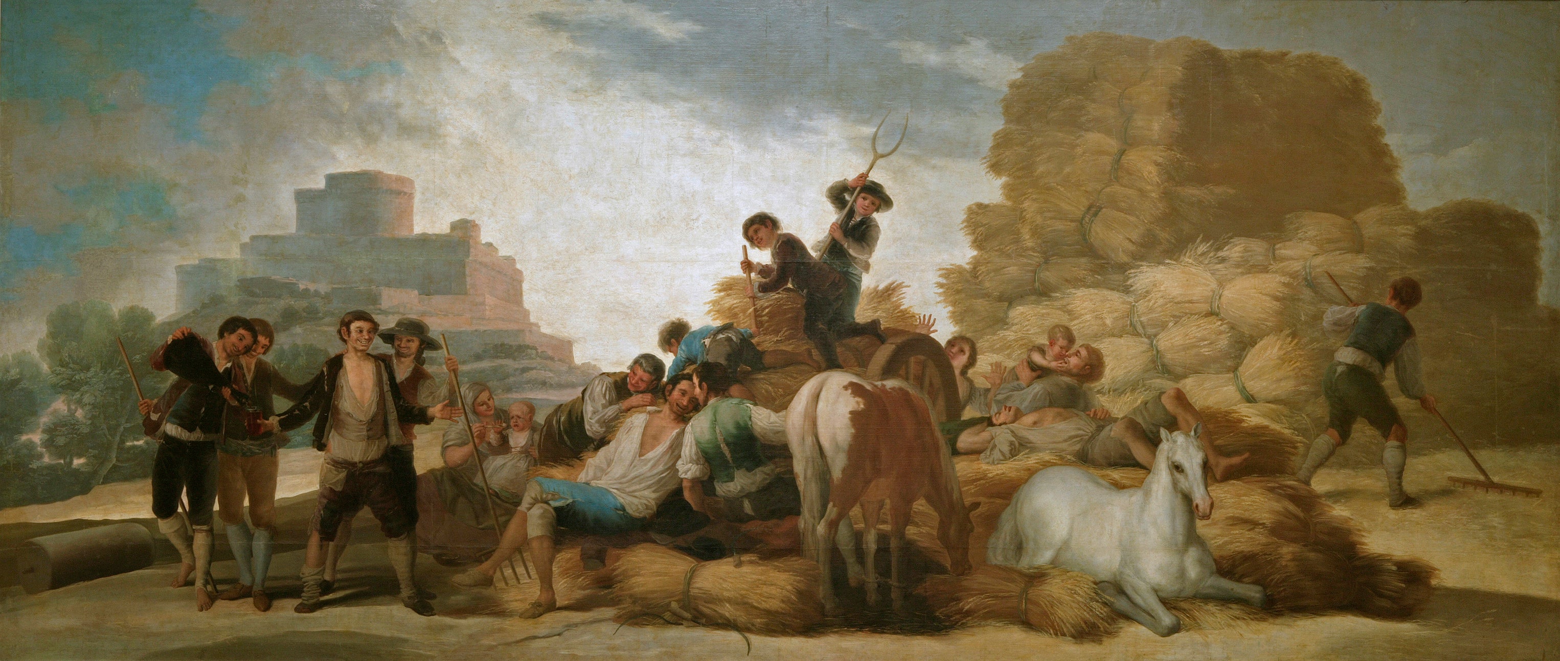 Reproduction du tableau « Le Champ - Francisco de Goya » par Alpha Reproduction en peinture à l’huile