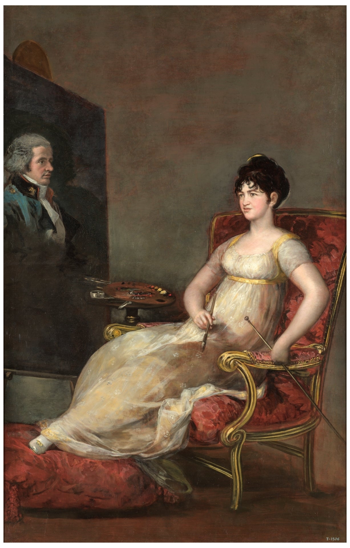 Reproduction du tableau « Portrait de la Marquise de Villafranca - Francisco de Goya » par Alpha Reproduction en peinture à l’huile