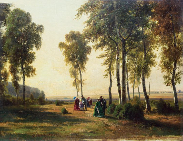 Paysage avec promenade - Ivan Chichkine