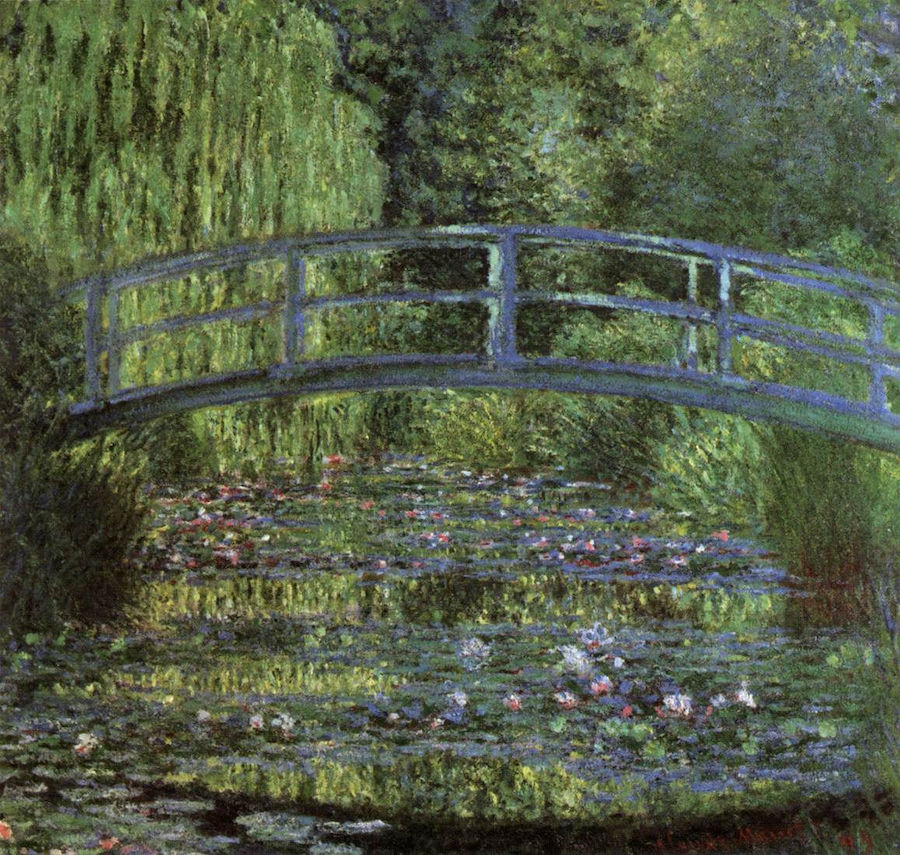 הבריכה עם נימפאות, הרמוניה ירוקה - Claude Monet