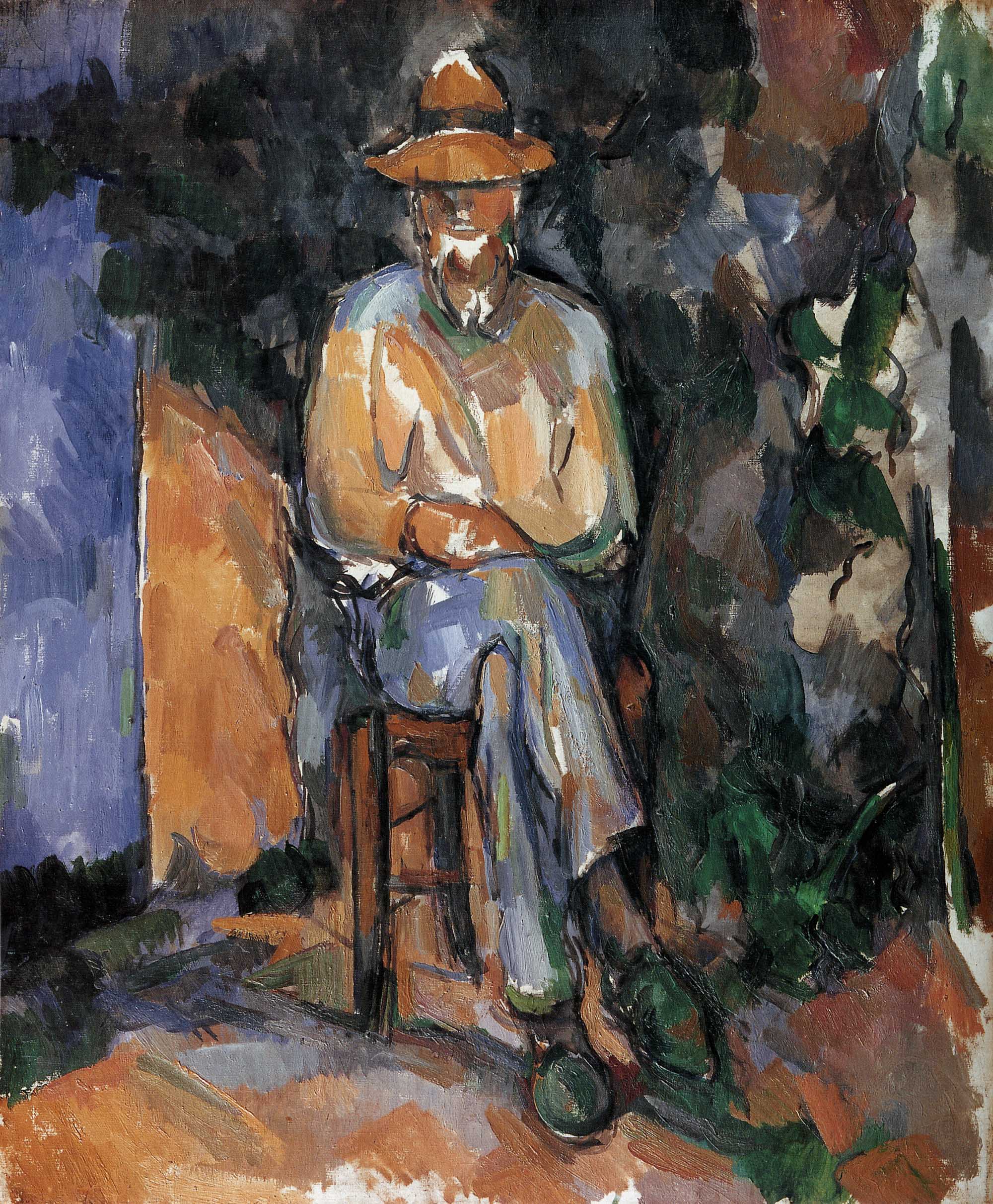 Reproduction du tableau « Le Jardinier Vallier - Paul Cézanne » par Alpha Reproduction en peinture à l’huile