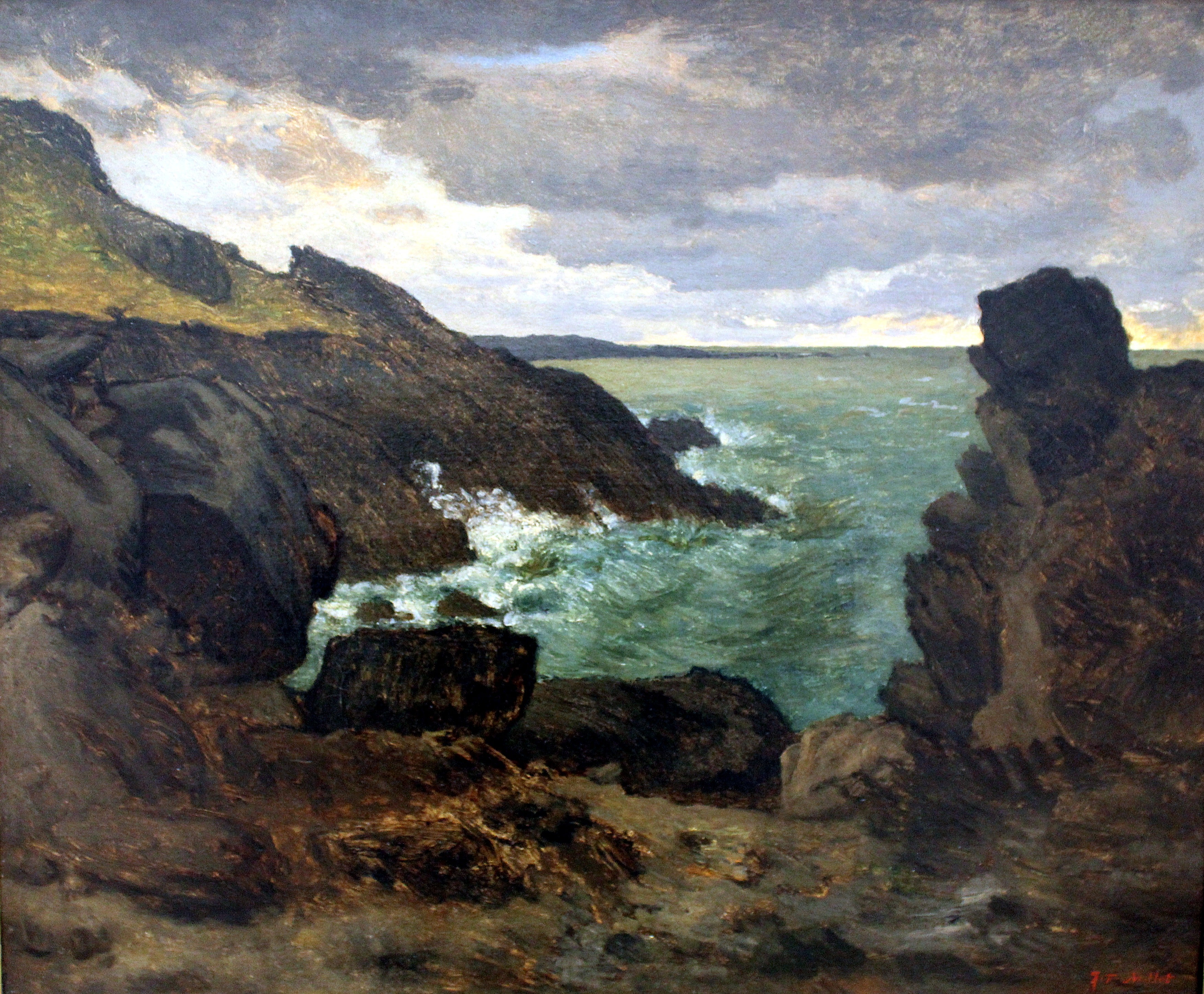 Côte rocheuse à Gréville - Jean-François Millet