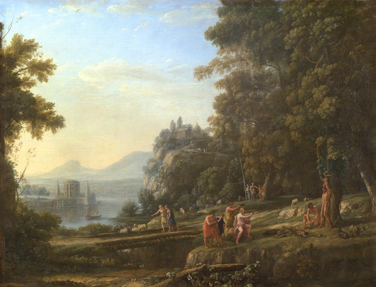 Paysage avec Apollon et Marsyas - Claude Lorrain
