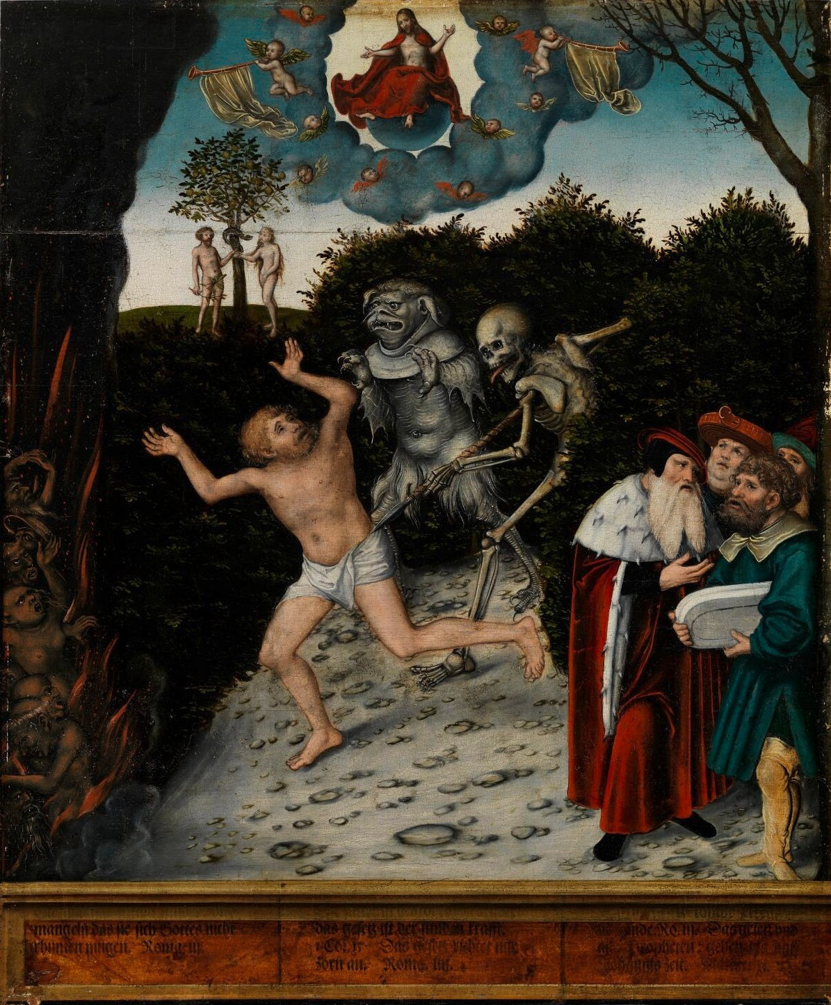Allégorie de la Loi et de la Miséricorde : La Chute de l'homme - Lucas Cranach the Elder