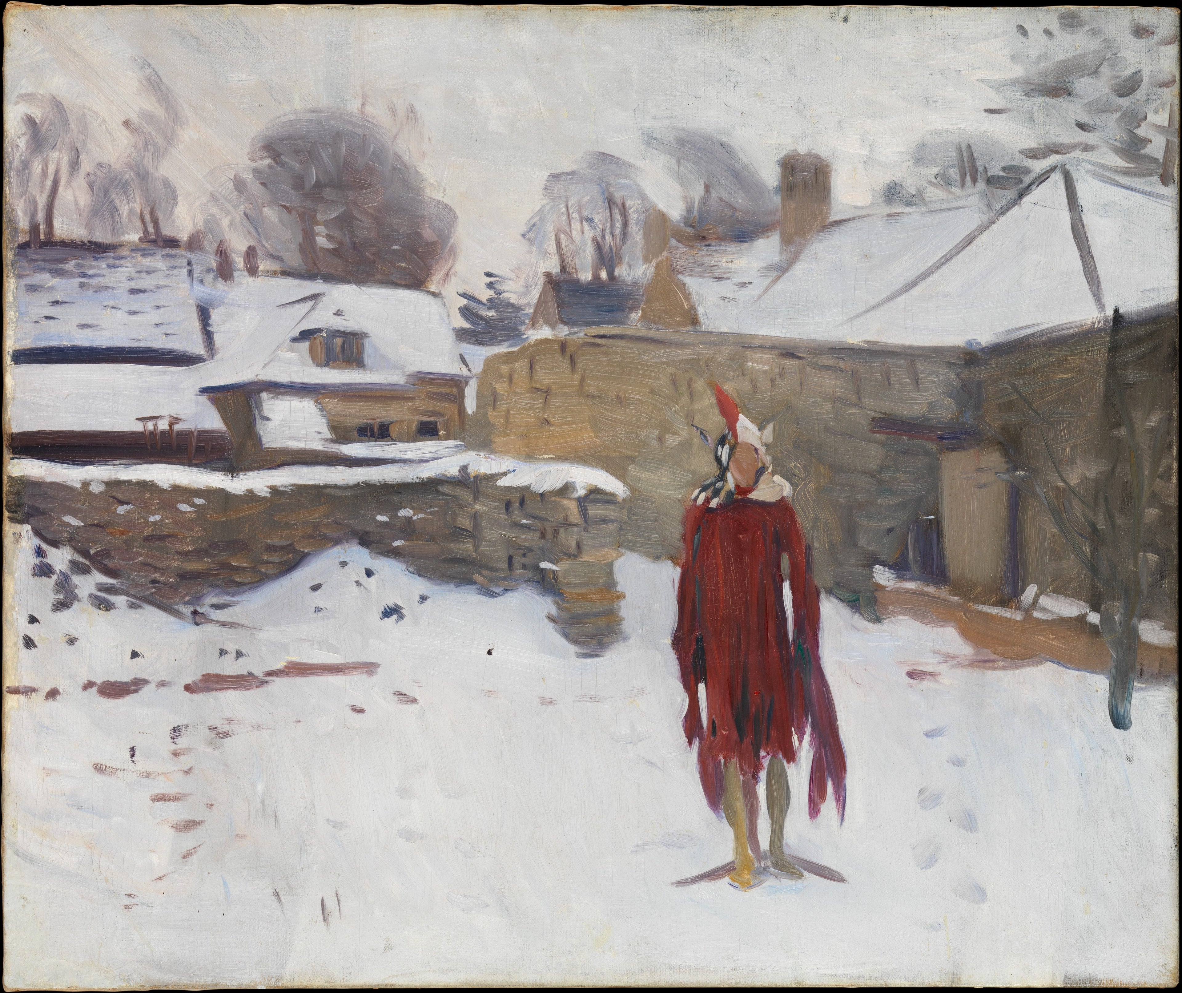Reproduction du tableau « Mannequin dans la neige - John Singer Sargent » par Alpha Reproduction en peinture à l’huile