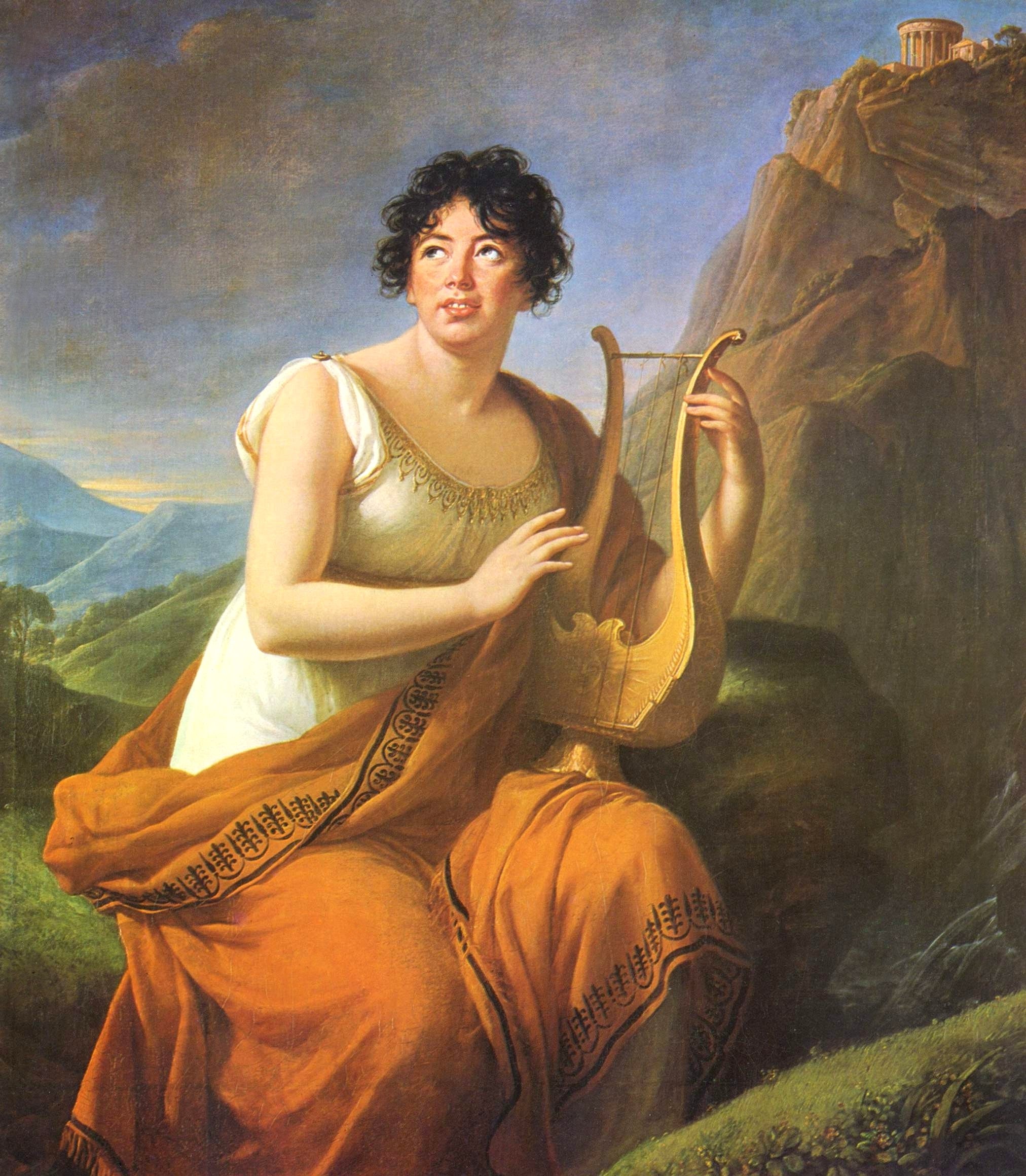 portrait de Germaine de Staël en Corinne au Cap Misène - Élisabeth Vigée Le Brun