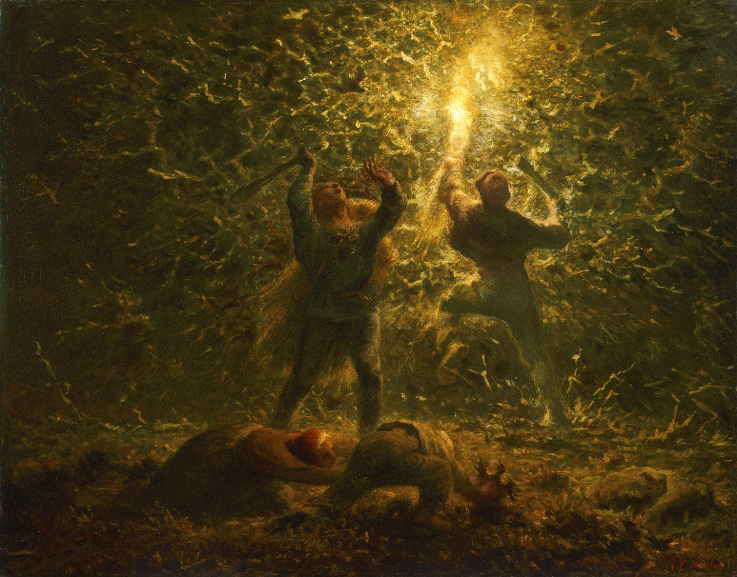 Chasse aux oiseaux de nuit - Jean-François Millet