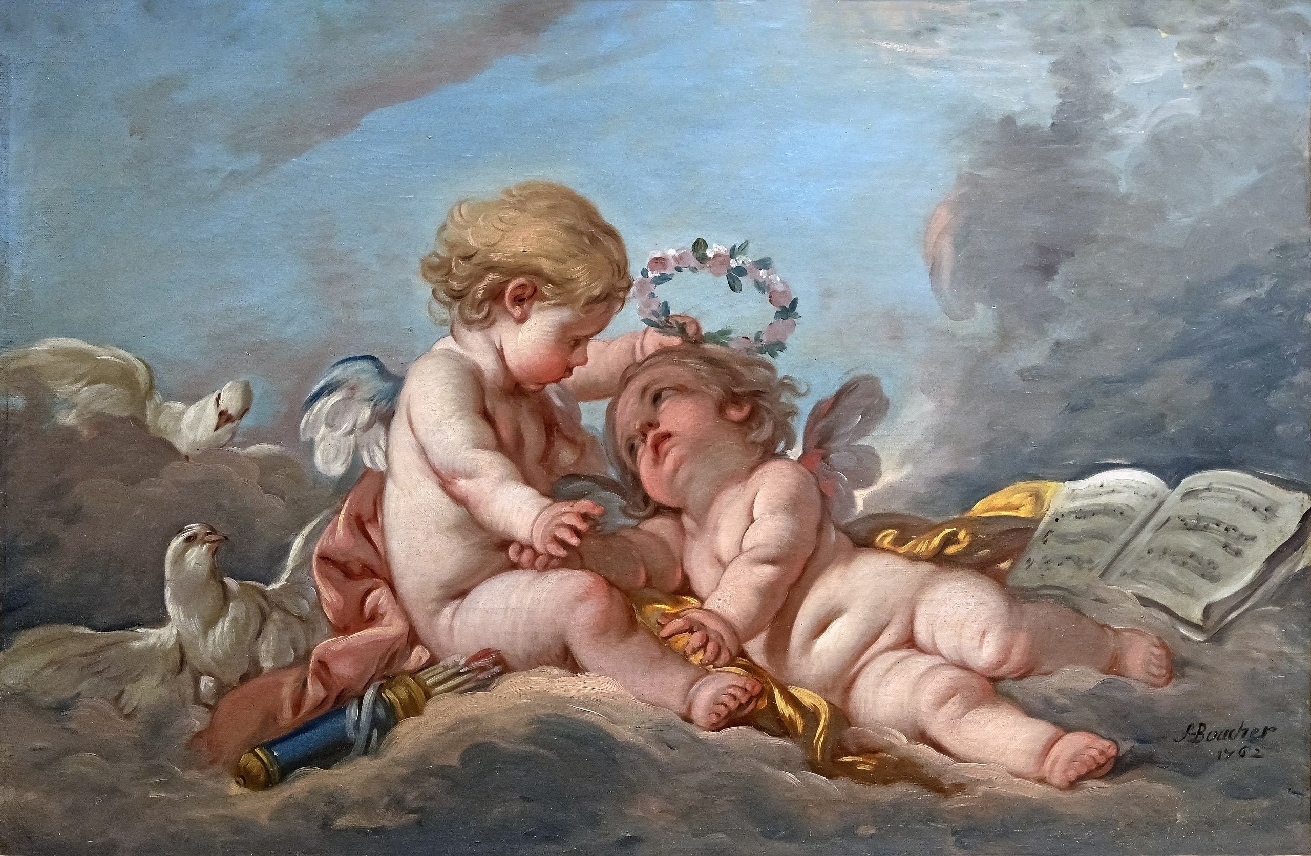 Composition aux putti - François Boucher