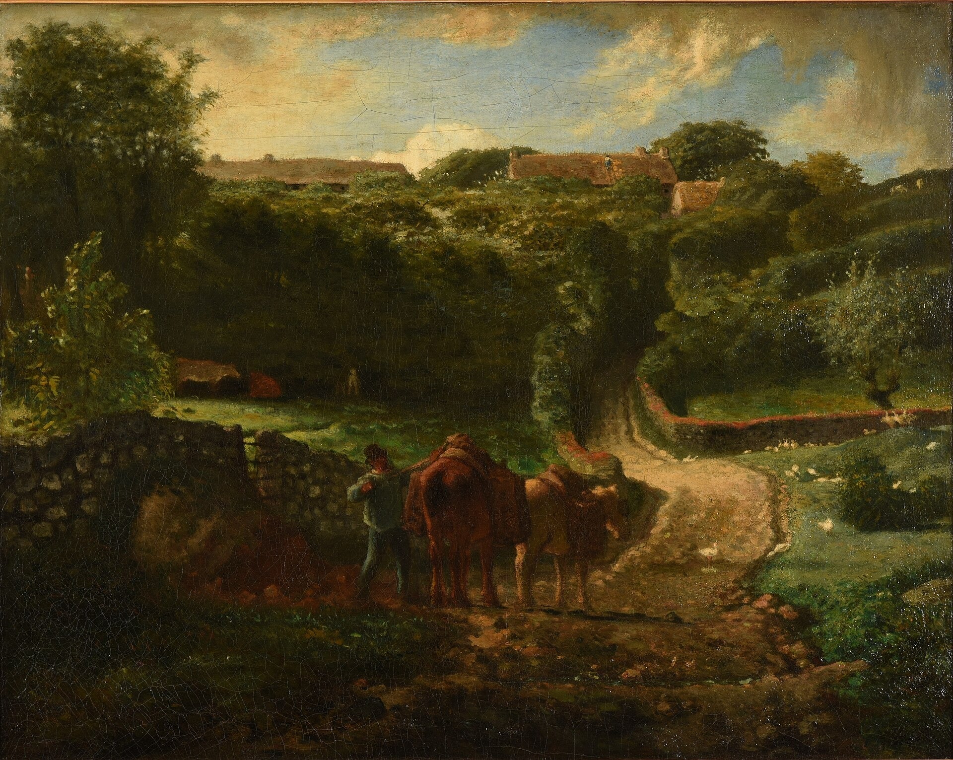 Hameau Cousin à Gréville - Jean-François Millet