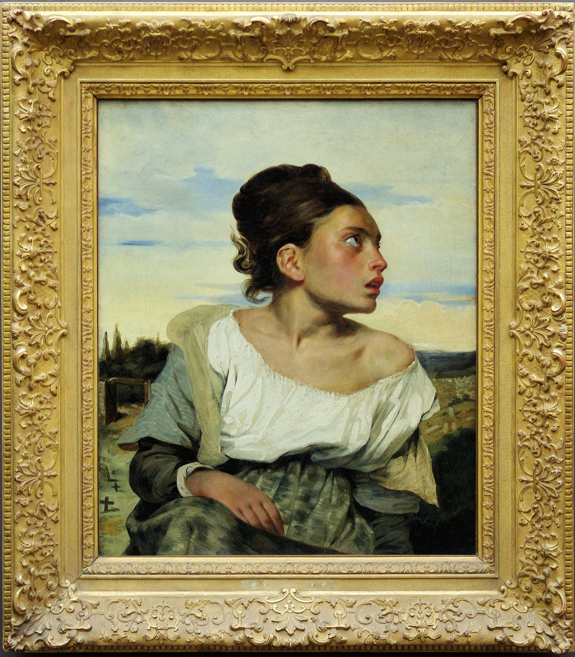 צעירה יתומה בבית הקברות - אוגוסט דלקרואה