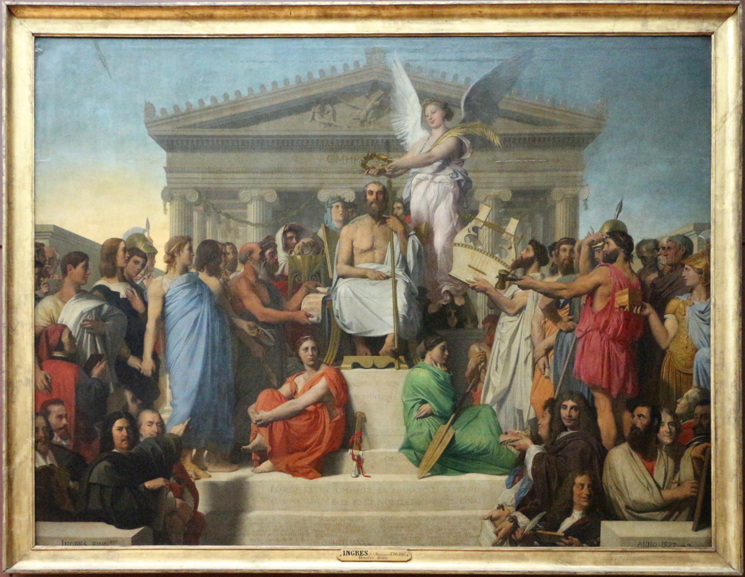 האפוטוזה של הומרוס - ז'אן-אוגוסט-דומיניק אנגר