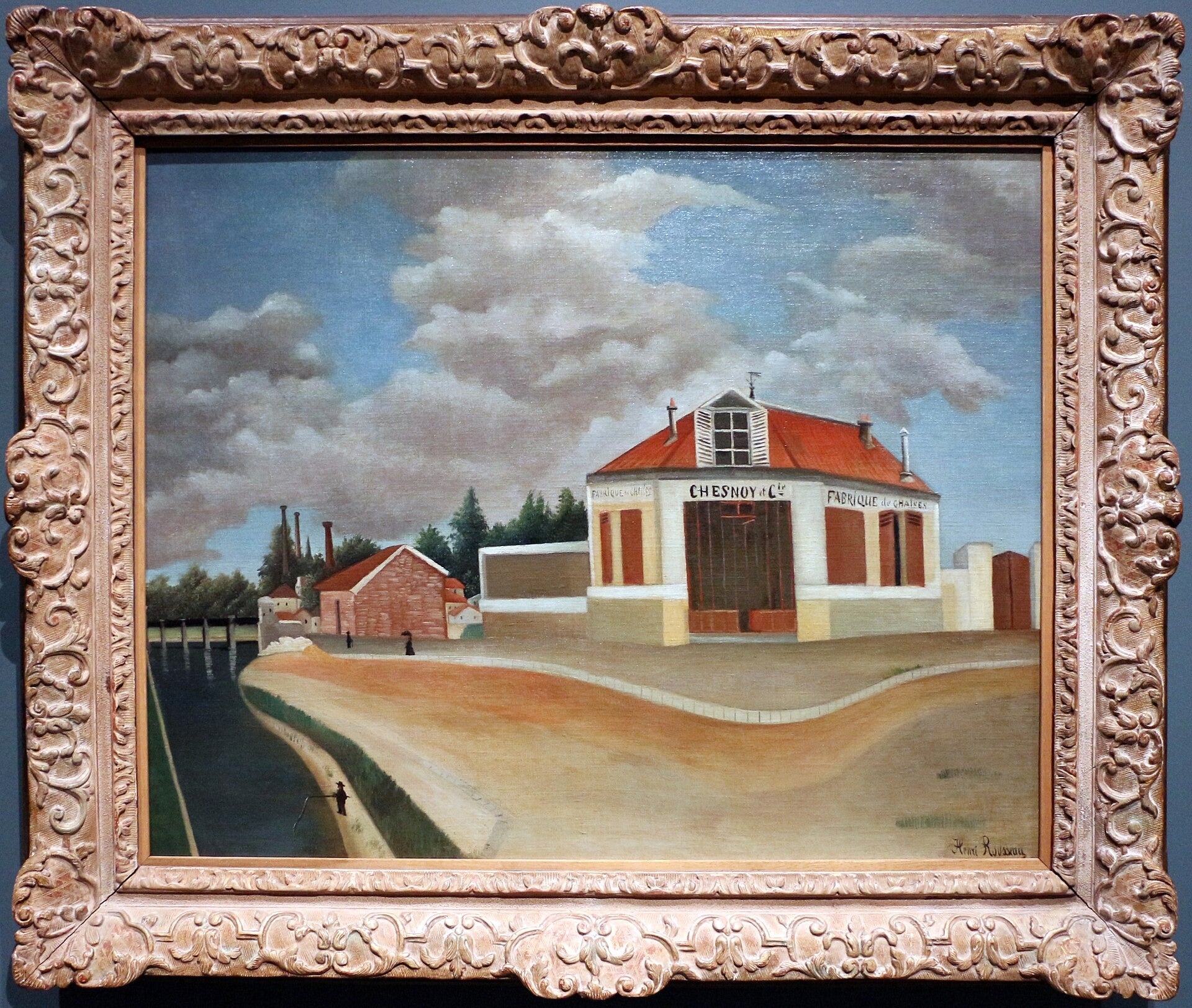 La Fabrique de chaises à Alfortville - Henri Rousseau