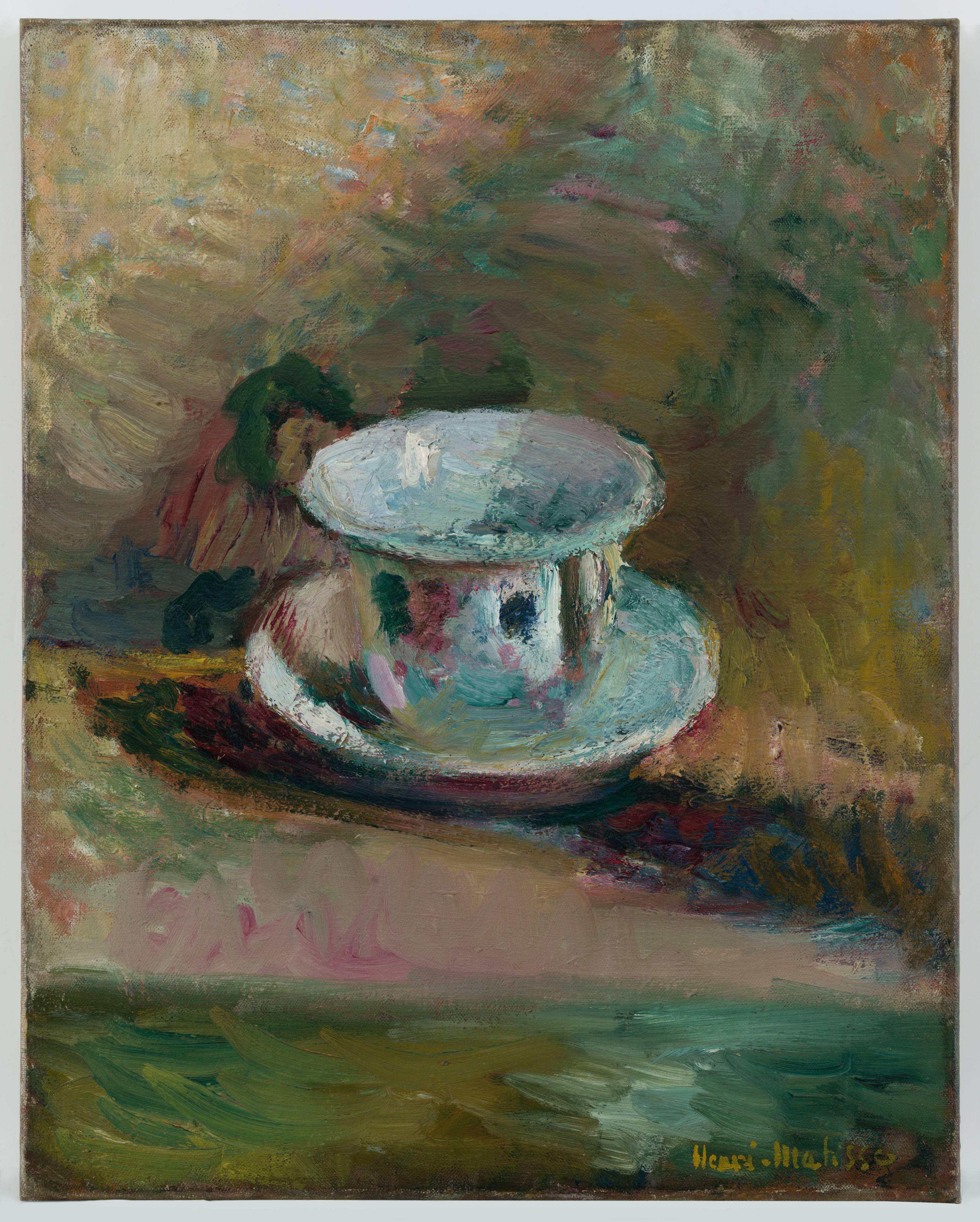 Reproduction du tableau « La Table au café - Henri Matisse » par Alpha Reproduction en peinture à l’huile