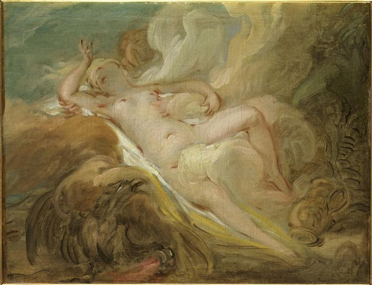 La nymphe Io et Jupiter - Jean-Honoré Fragonard