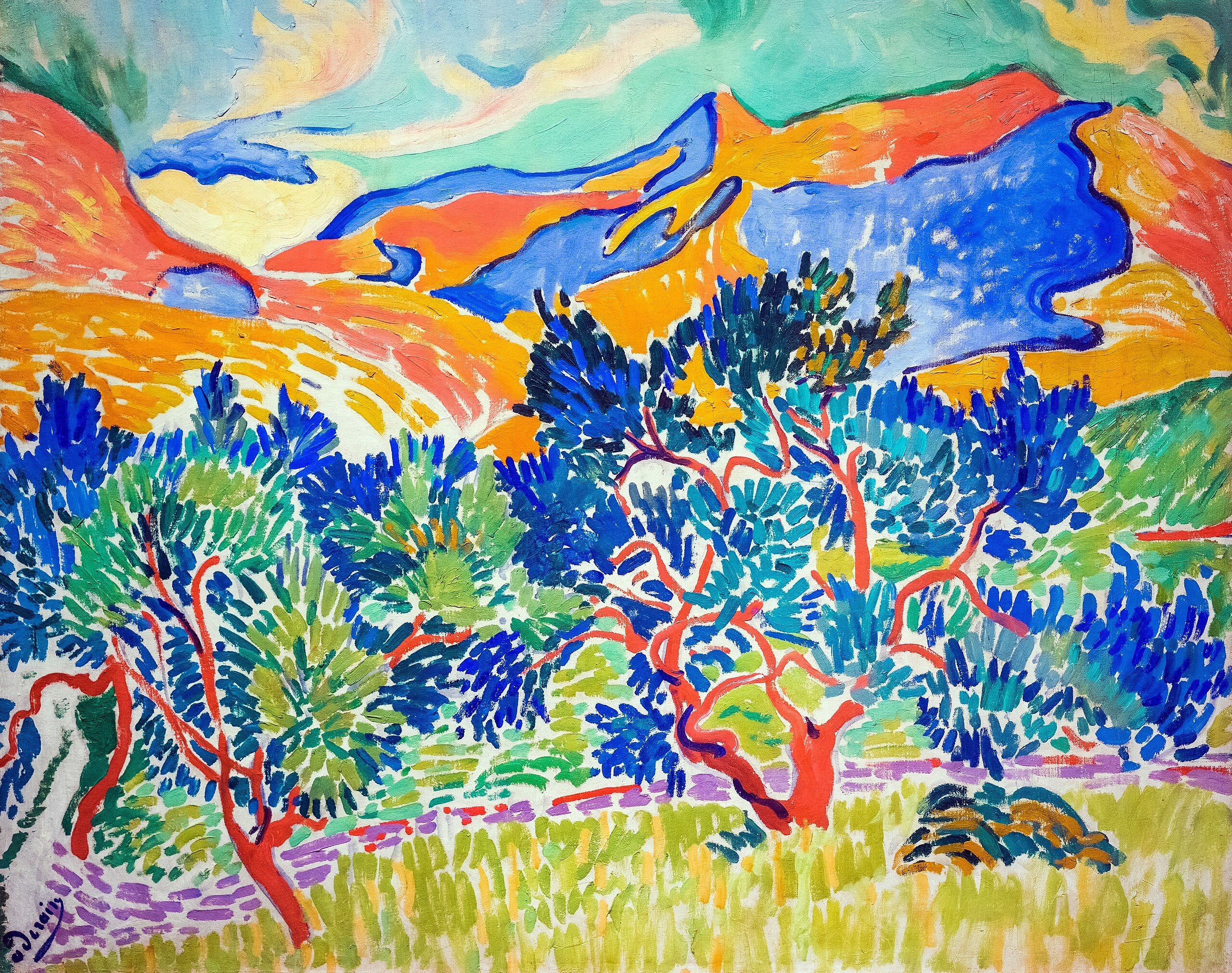 Montagnes à Collioure - André Derain