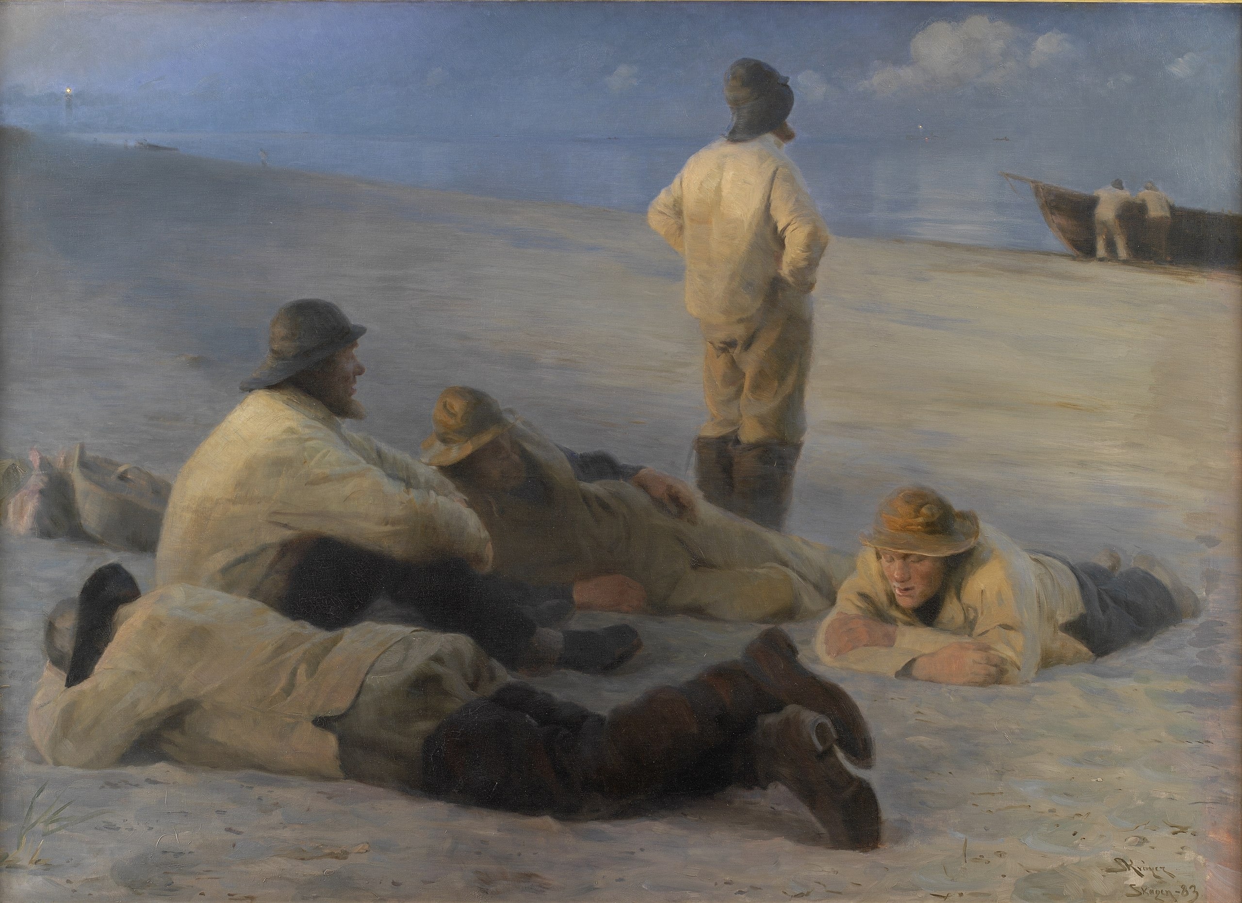 Pêcheurs sur la plage de Skagen - Peder Severin Krøyer