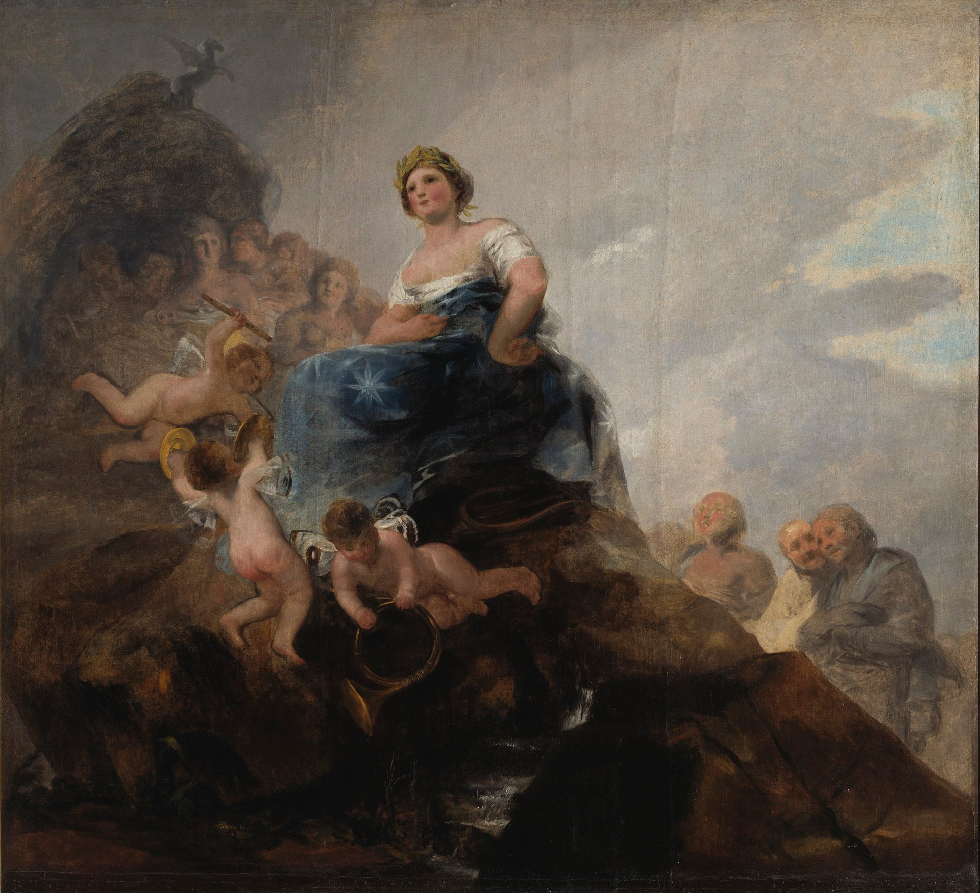 Reproduction du tableau « Poésie et poètes - Francisco de Goya » par Alpha Reproduction en peinture à l’huile