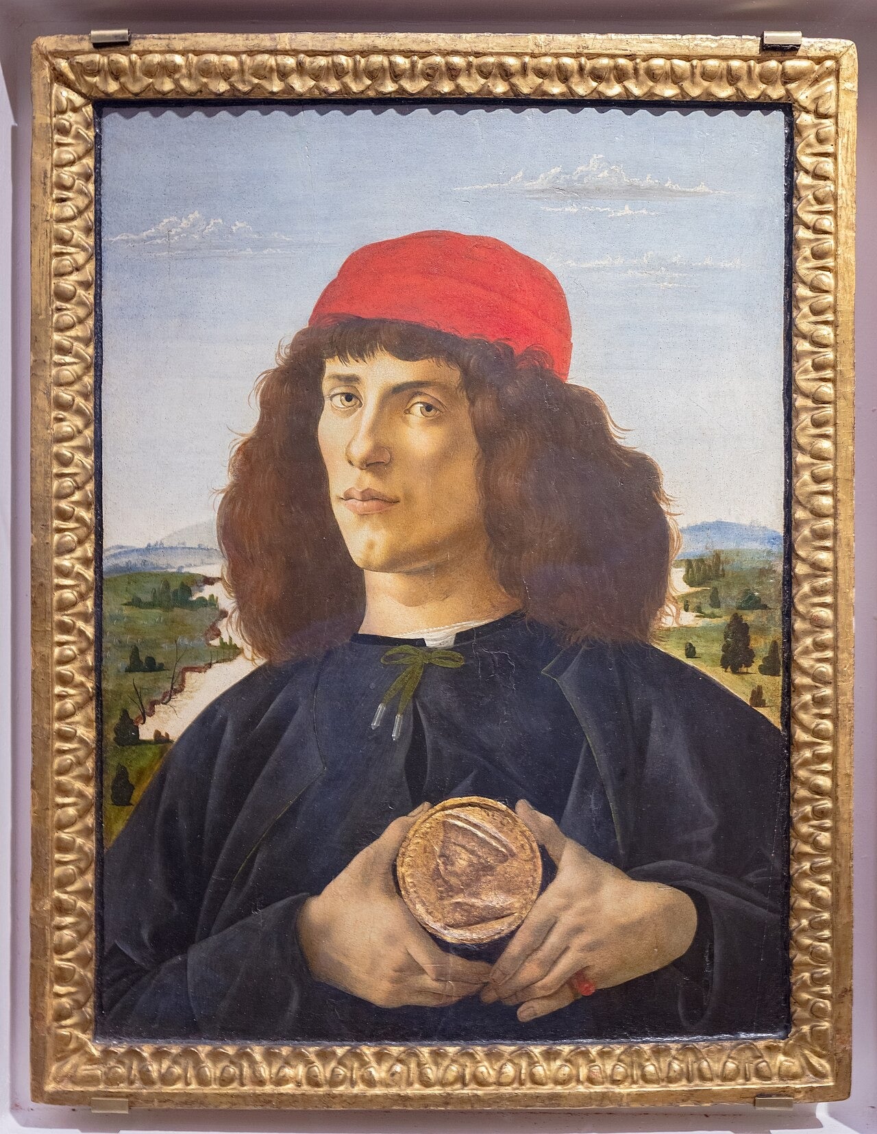 Portrait d'homme avec médaille de Cosme l'ancien - Sandro Botticelli